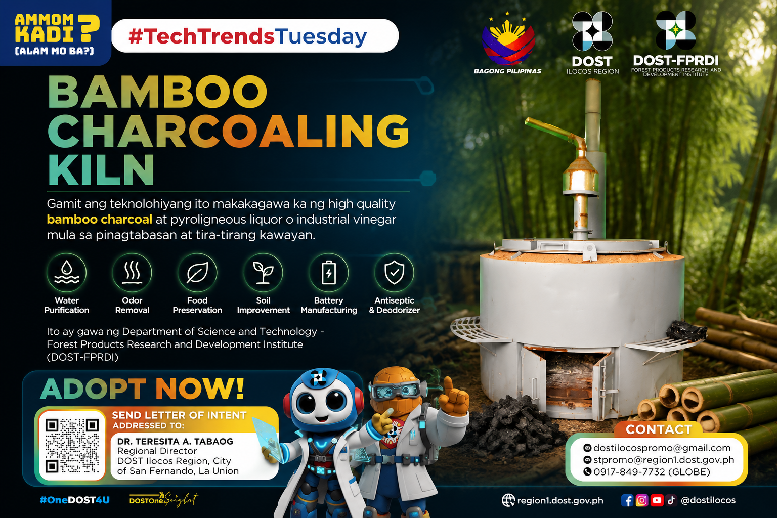 Your Bamboo Waste Is Worth More Than You Think. DOST Has a Kiln Technology That Turns It Into Charcoal, Industrial Vinegar, and a Market That Reaches Japan.