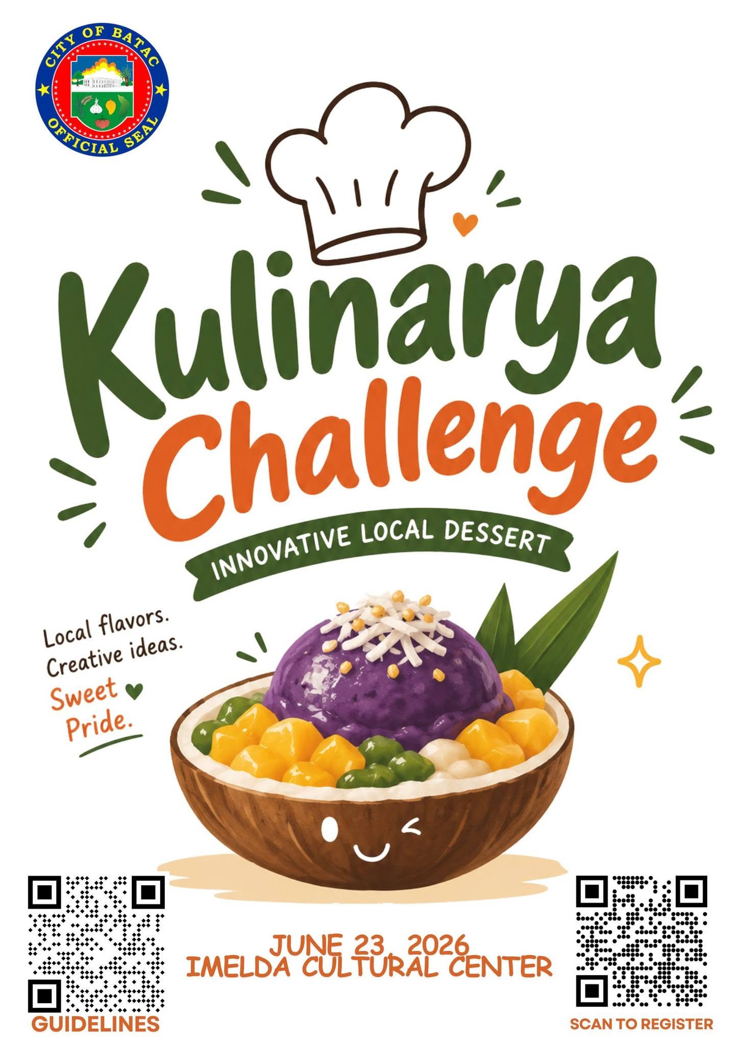 Batac City Is Looking for Its Best Innovative Dessert. If You Bake, Cook, or Create With Local Ingredients, This Competition Is for You.