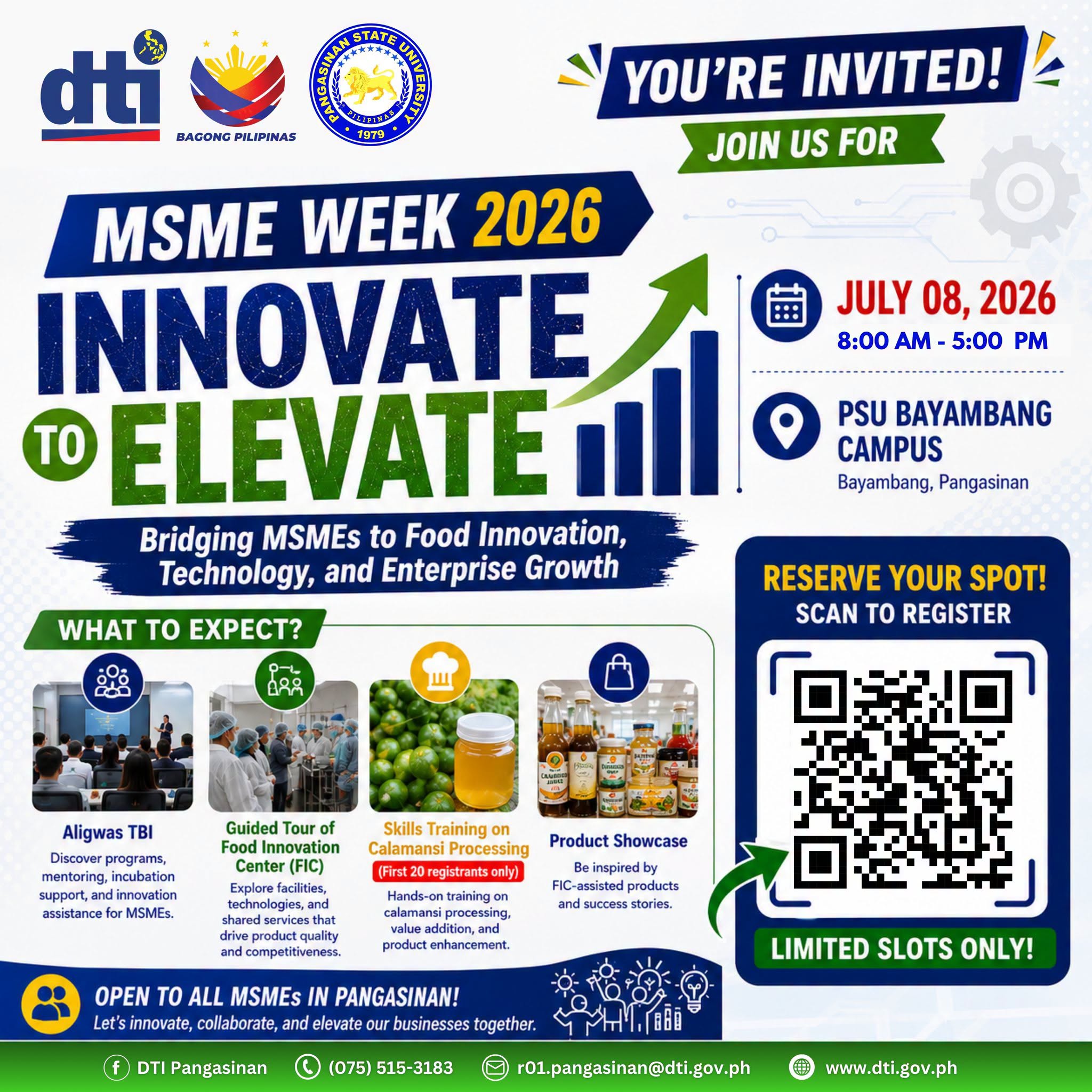 MSME Week 2026 in Pangasinan connects local enterprises to food innovation and technology support