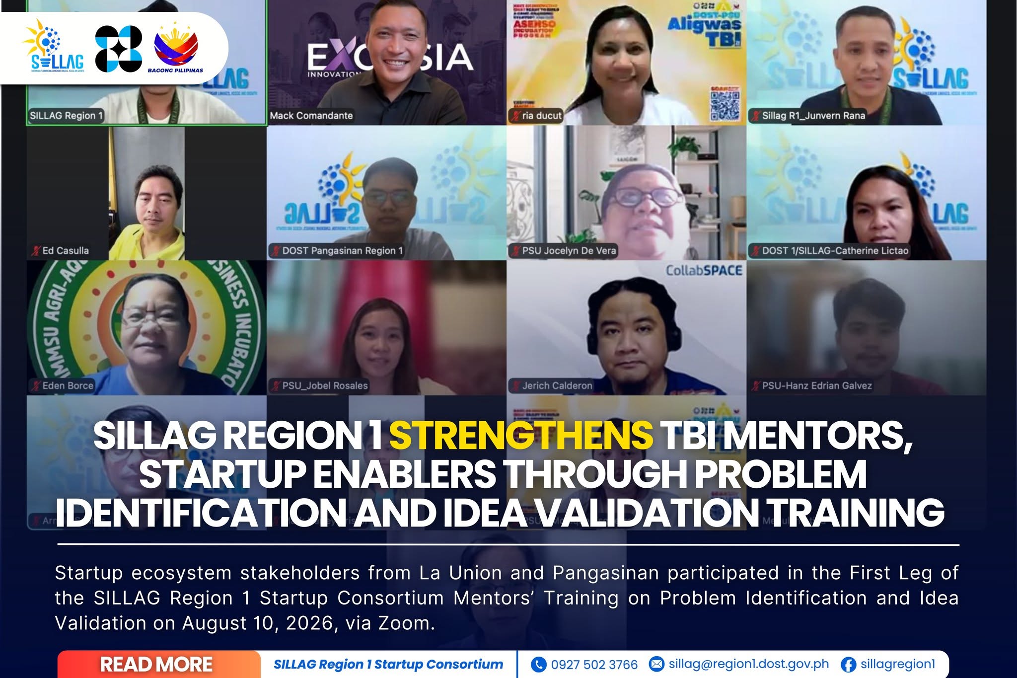 SILLAG Region 1 Strengthens Startup Mentors Through Problem Identification and Idea Validation Training