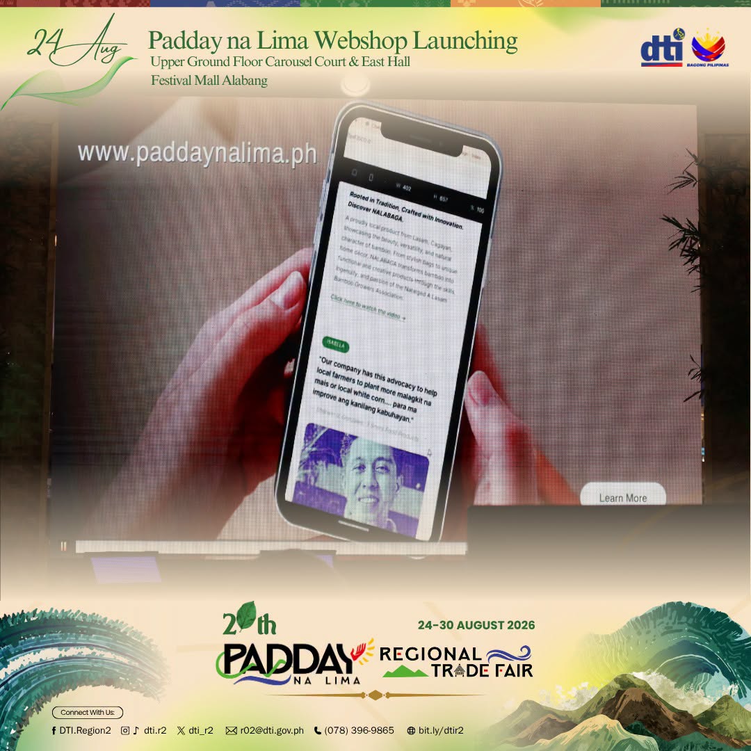 Padday na Lima Webshop 2.0 Expands Digital Market Access for Cagayan Valley MSMEs