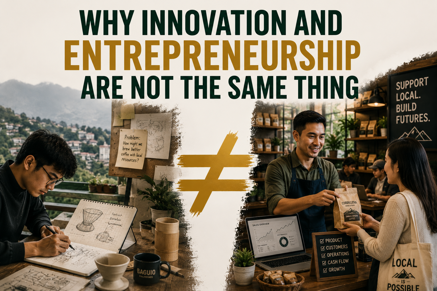 Why Innovation and Entrepreneurship Are Not the Same Thing